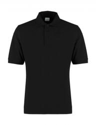 Kustom Kit Férfi rövid ujjú galléros póló Kustom Kit Classic Fit Cotton Klassic Superwash 60° Polo L, Fekete