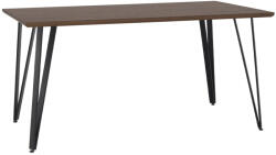 TEMPO KONDELA ÉtKerekezőasztal, Tölgy/FeKerekete, 150x80 cm, Friado