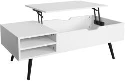 TEMPO KONDELA Dohányzóasztal, Fehér, Aralyn - fizz