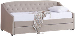 TEMPO KONDELA Kihúzható Ágy, Barnásszürke Taupe, Aloda - fizz