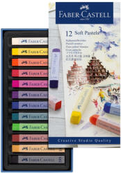 Faber-Castell Creioane colorate Faber-Castell FC128312 Pastel Soft, 12 culori (FC128312)