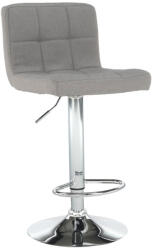 Tempo Bárszék, Szürkésbarna Taupe Anyag/Króm, Kandy New