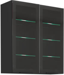 Tempo Felső Szekrény, Fekete, Araka/Menzo/Siber 80 Gs-90 2F