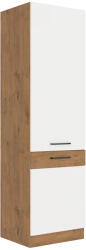 Tempo Magas Szekrény, Lancelot Tölgy/ Fehér Extra Magas Fényű Hg , Vega 60 DK-210 2F