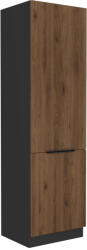Tempo Magas Szekrény, Okapi Dió/Fekete, Menzo 60 DK-210 2F