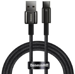 Baseus TUNGSTEN GOLD adatkábel (USB - Type-C, 100W, gyorstöltő, 100cm, törésgátló) FEKETE