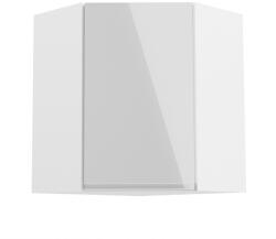 Tempo Felsőszekrény, Fehér/Fehér Extra Magasfényű, Aurora G60N