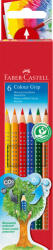 Faber-Castell Creioane colorate grip 2001 FABER-CASTELL FC112406, 6 culori (FC112406)