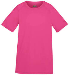 Fruit of the Loom Gyerek Sport és Fitnessz Rövid ujjú Fruit of the Loom Performance T Kids - 116 (5-6), Fuchsia
