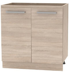 Tempo Alsószekrény 80 2 DV, Tölgy Sonoma, Nova Plus NOPL-060-0S