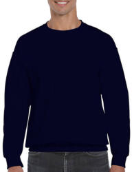Gildan Uniszex Pulóver Hosszú ujjú Gildan DryBlend Adult Crewneck Sweat - S, Sötétkék (navy)