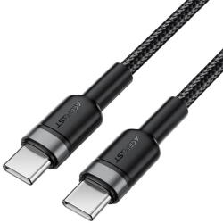 ACEFAST Cablu de Incarcare 2xType-C, 3A, Fast Charge, 1.2m - (C22-03) - Black (KF2354657) - vexio