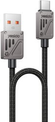 Yesido Cablu de Date, USB la Type-C, 18W, Fast Charging, 1.2m - Yesido (CA135C) - Black (KF2355127) - vexio