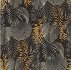 Rasch Tapet vlies Rasch 462043 Rhapsody frunze tropicale gri/auriu 10, 05x0, 53 m (462043)