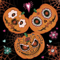  Halloween Mexican Pumpkins Szalvéta 20 db 33x33 cm