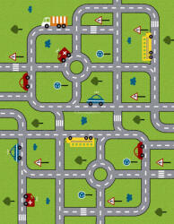  Trendy Kids Közlekedési Játékszőnyeg - 280x360 cm