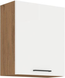Tempo Felső Szekrény, Lancelot Tölgy/Fehér Extra Magas Fényű HG, Vega 60 G-72 1F