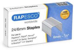 Rapesco Tűzőkapocs 24/6 - 1000 db - Horganyzott (S24607Z3)