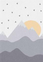  Pasztel gyerekszőnyeg D727A_SFI17 szürke-krém, napfelkelte mintás 160x230 cm