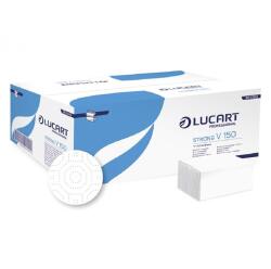 Lucart Strong 2 rétegű 150 lap 20 csom/doboz V hajtogatott kéztörlő (02177172)