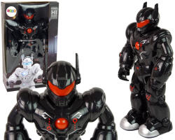 LeanToys Interaktív Robot Járkál Hang Fények Fekete