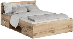 TEMPO KONDELA Ágykeret, 140x200, Wotan Tölgy, Michigan New - fizz