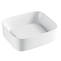 Inter Ceramic Мивка за баня MAURIO 902W, Inter Ceramic, монтаж върху плот, порцелан, бял, 38х14.5х43см (902W S)