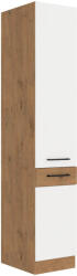 Tempo Magas Szekrény, Lancelot Tölgy/ Fehér Extra Magas Fényű Hg , Vega 40 DK-210 2F