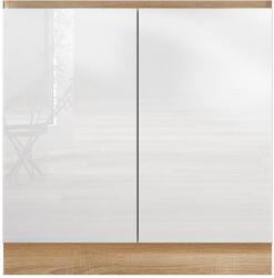 Tempo Alsószekrény D 80 Zl, Fehér Magas Fényű HG, Line