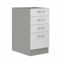 Tempo Alsó Szekrény, Fehér Magas Fényű Fehér, Prado 40 D 4S