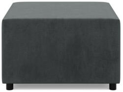 Greensite Zeus Puff, Bársony, 70x70, Szürke