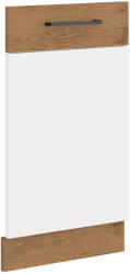 Tempo Ajtó Beépített Mosogatógépre, Lancelot Tölgy/ Fehér Extra Magas Fényű HG, Vega Zm 713x446