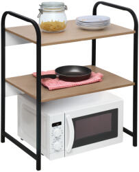 Tempo Polcállvány, Fekete/Barna, Bayan