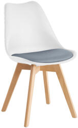 TEMPO KONDELA Szék, Fehér/Szürke/Bükk, Bali 2 New