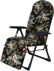 Patio Galaxy Plus összecsukható kerti szék lábtartóval trópusi virágos (5907078475172)