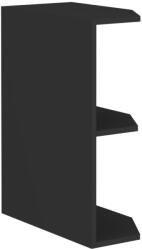 Tempo Alsó Sarokszekrény, Fekete, Araka/Menzo/Siber 30 D Zak BB