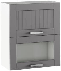 Tempo Felső Szekrény, Sötétszürke/Fehér, Julia Typ 8