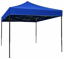 Flippy Összecsukható rendezvénysátor, fémváz udvarra és kertbe, 2x2 m, kék, KipHome