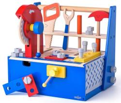Woodyland Trusa din lemn cu instrumente Woody - Ajutorul lui tata (91935) Set bricolaj copii