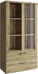 Tempo Alacsony vitrin 1W2S, navarra tölgy, DORSI