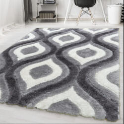 Budapest Carpet Nagyon Puha Shaggy 160x230 cm Belinda Pro Szürke 3082 Szőnyeg