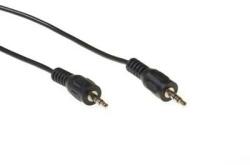 ACT Audio connection cable 1x 3, 5 mmm jack male to 1x 3.5mm stereo jack male 1, 5m Black AK2035 (AK2035)