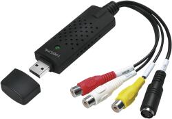 LogiLink USB 2.0 A/V hooks, USB-A/M - 3x RCA + Mini-DIN 5/F, Windows 11