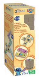 Luna Luna: Disney Stitch 3az1-ben társas - Jenga, Dominó és Memóriajáték (000565613)