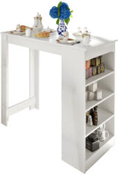 Tempo Bárpult, Fehér, 117x57 cm, Austen - fizz