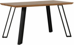 TEMPO KONDELA ÉtKerekezőasztal, Tölgy/FeKerekete, 140x83 cm, Pedal