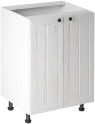 Tempo Alsószekrény Ajtóval D60, Fehér/Sosna Andersen, Provance