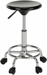 TEMPO KONDELA Szék, Fekete/Króm, Mabel 3 New