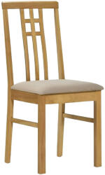 TEMPO KONDELA Étkezőszék, Tölgy Sonoma/Szövet Krém, Silas