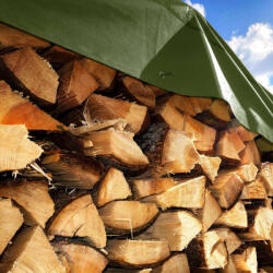  Takaróponyva, vízálló, zöld, 4x6m-es, UV védelem, 120g/m2 (GA2130)